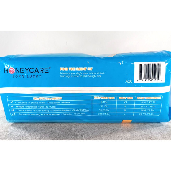 All-Absorb A26 Male Dog Wrap 50 Count Small - Picture 2 of 3